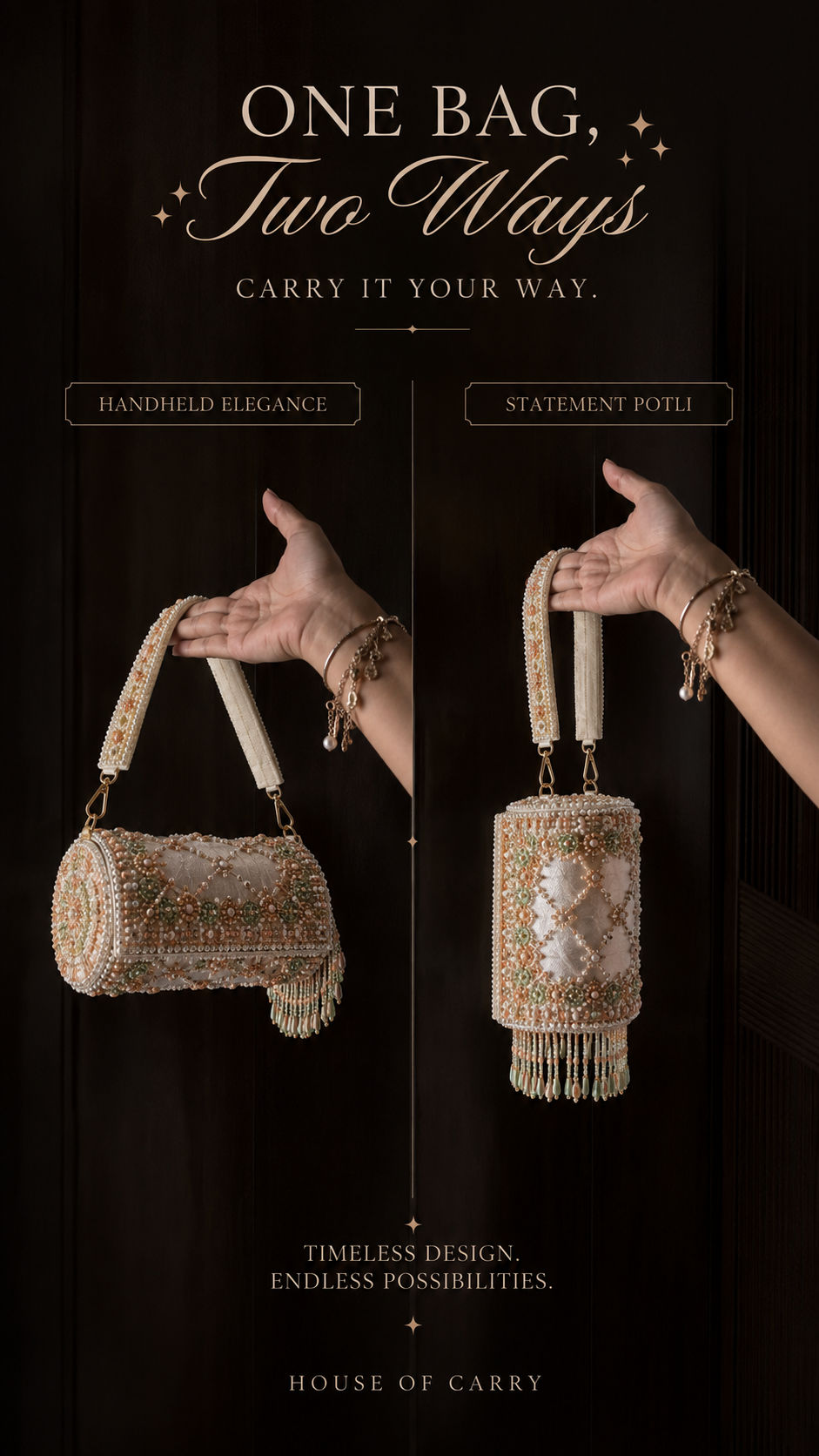 Ivory 2-in-1 Potli