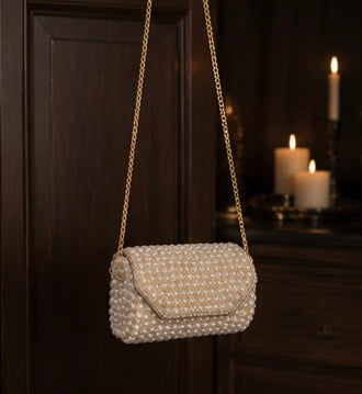 MIRA PEARL BEADED MINI CLUTCH