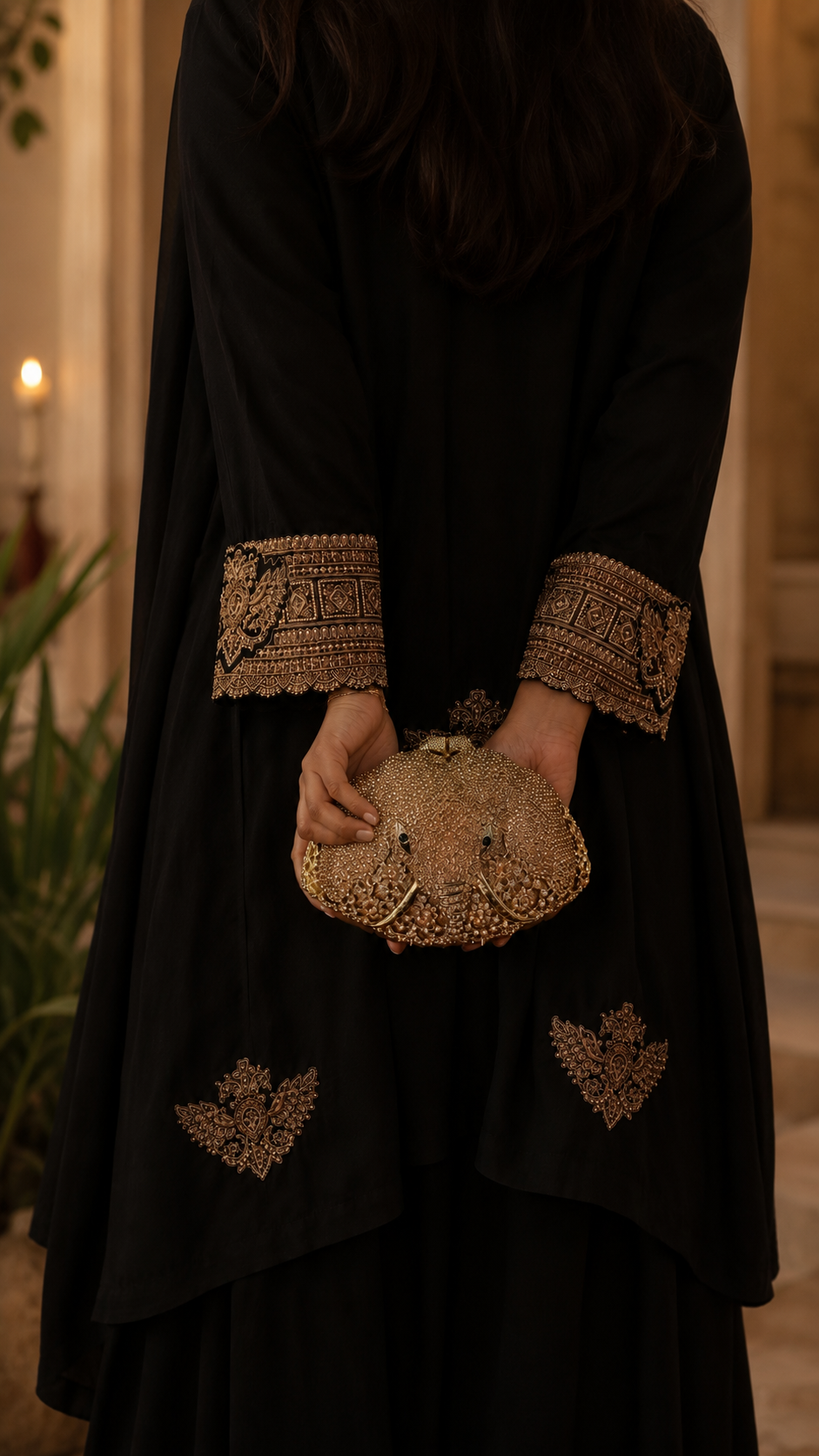 The Royal Elephant Crystal Clutch