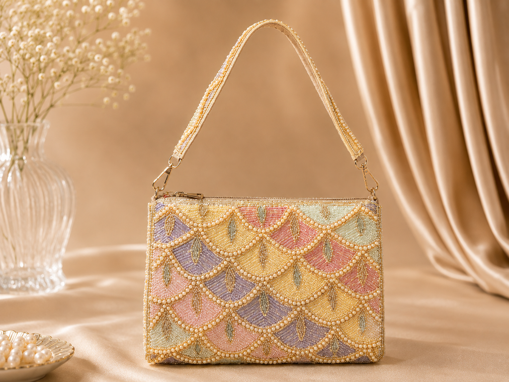 Pastel Pearl Cascade Bag