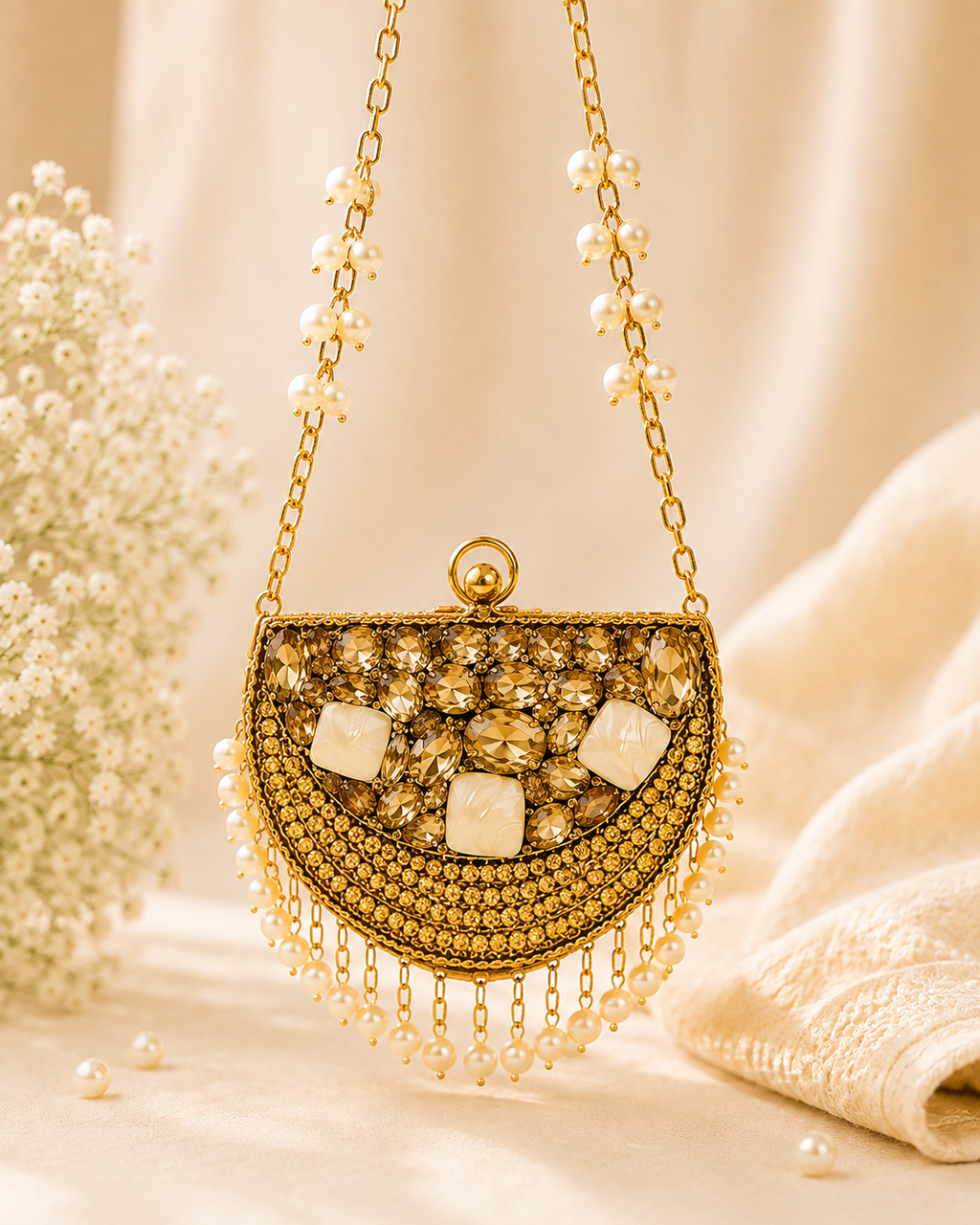 Moon Pearl Mini Clutch