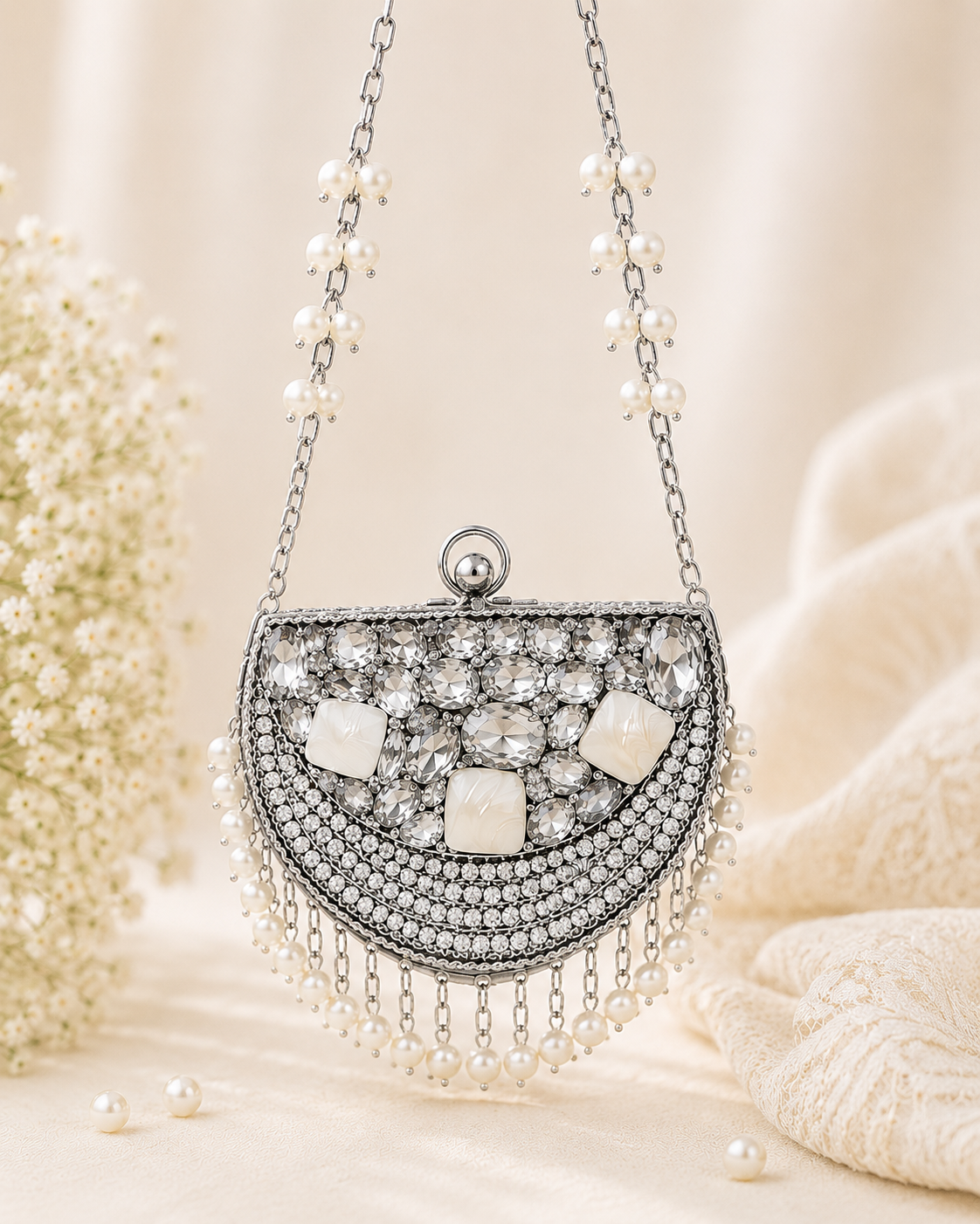 Moon Pearl Mini Clutch