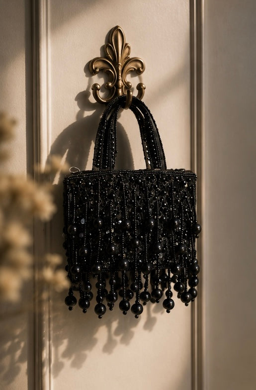 Noir Fringe Mini Bag