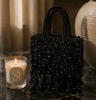 Noir Fringe Mini Bag