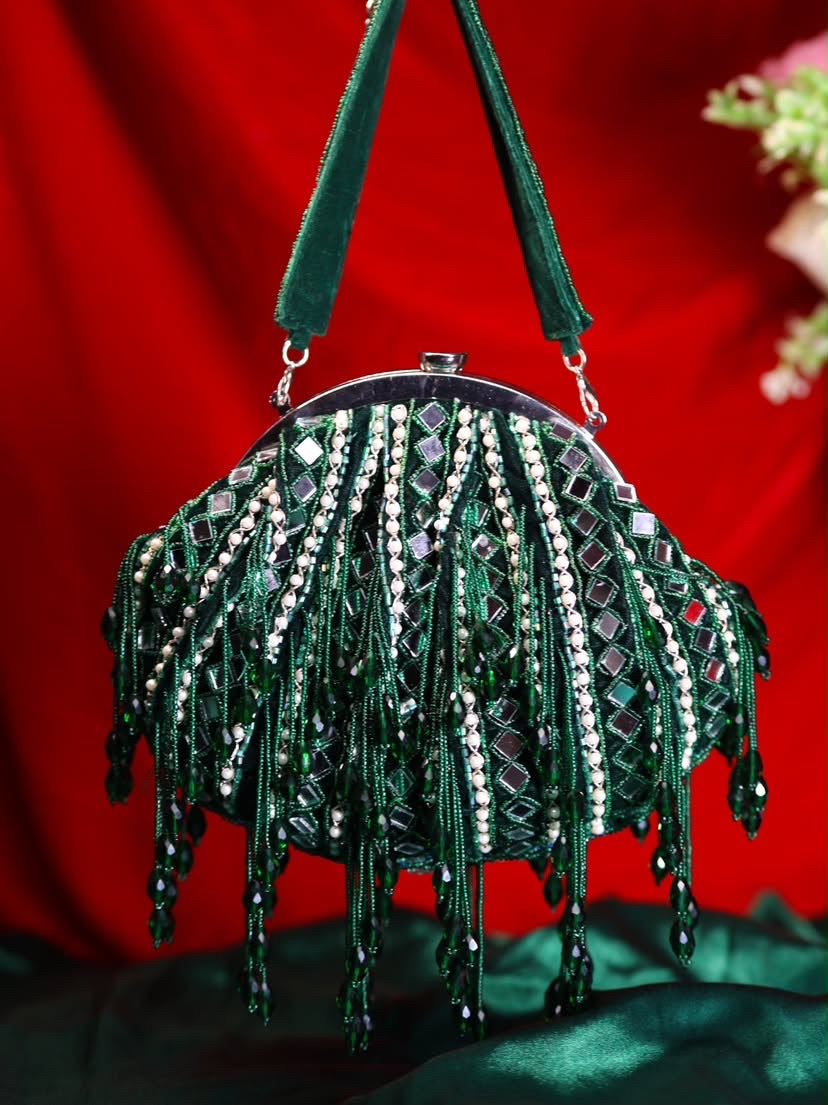 Embellished batau bag