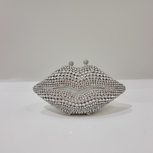 Luxe Lips Crystal Clutch