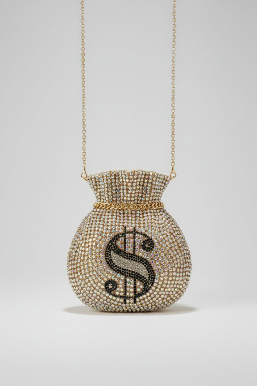 The Payday Dollar Crystal Clutch