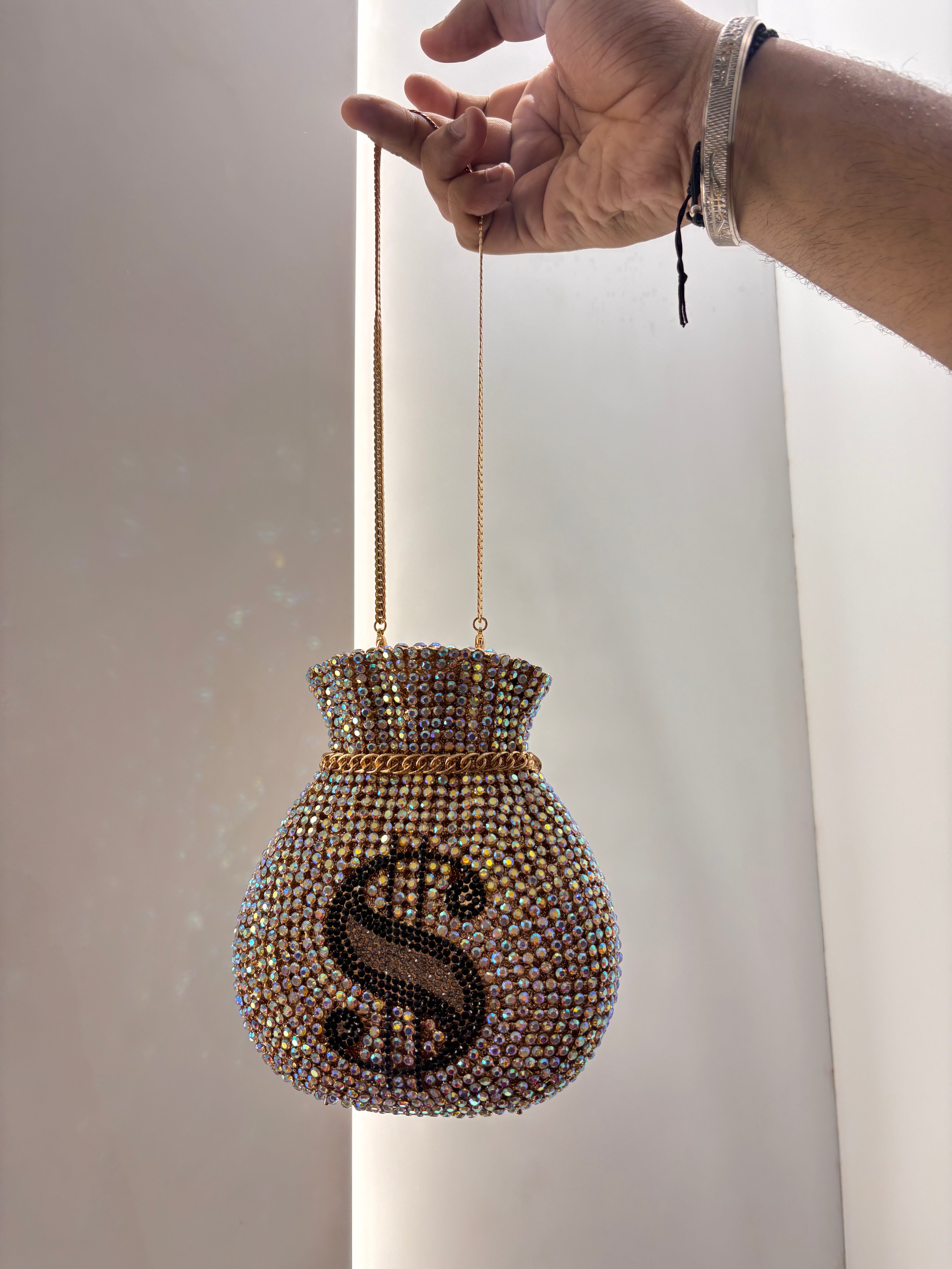 The Payday Dollar Crystal Clutch