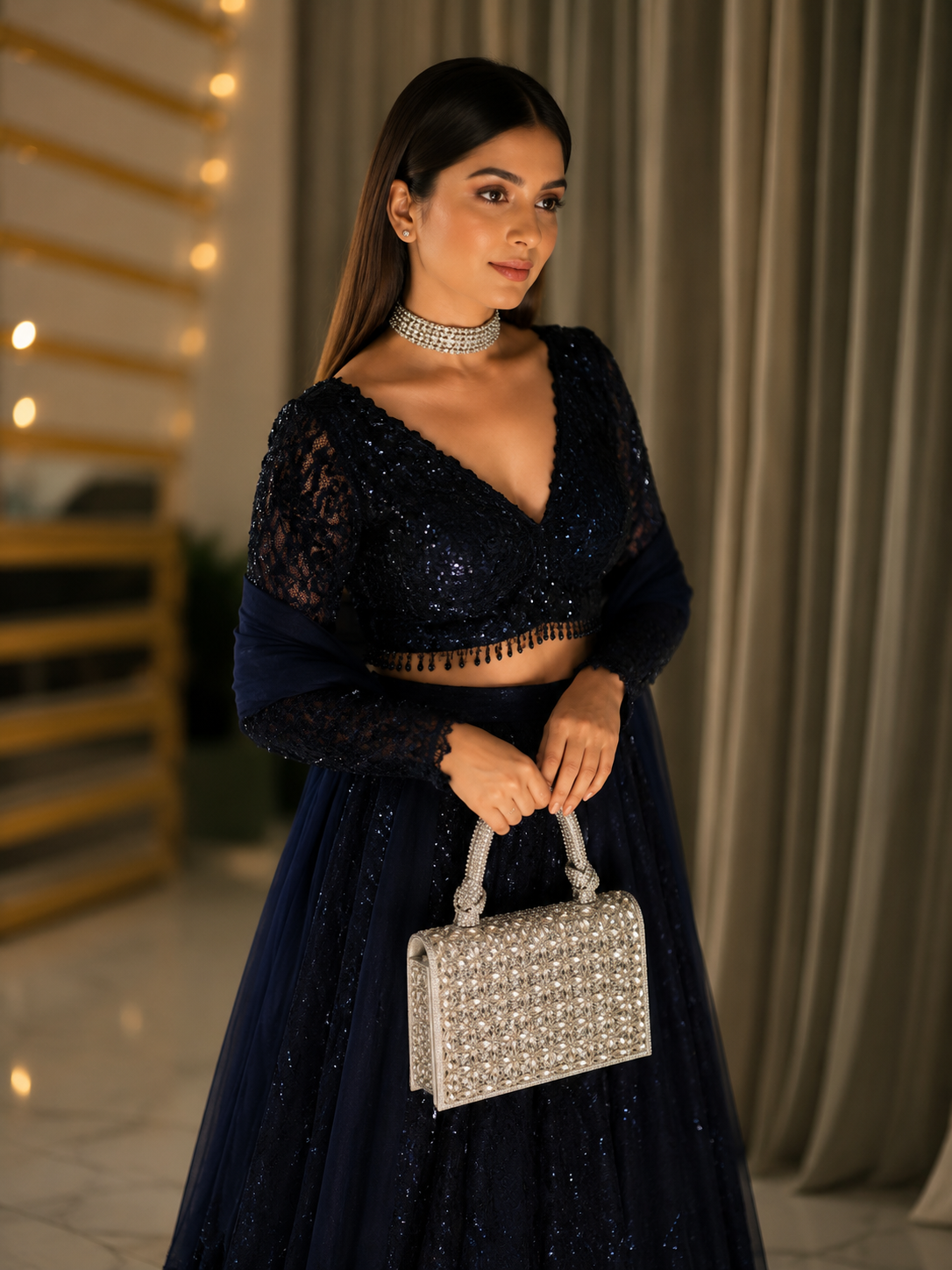 The Duchess Crystal Top Handle Bag