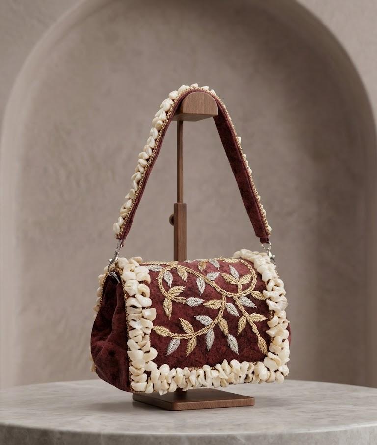 Coquille Embroidered Bag