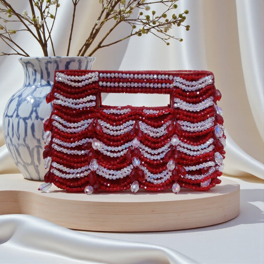 Pearls Cascade Clutch