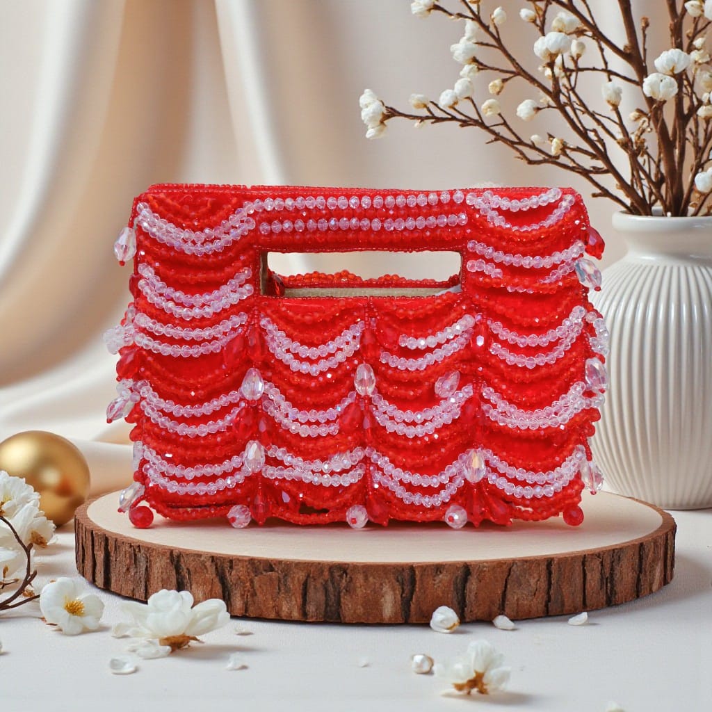 Pearls Cascade Clutch