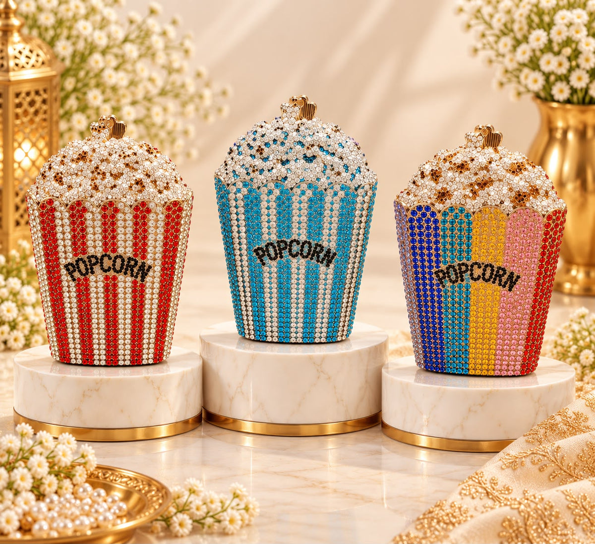 Luxury Crystal Popcorn Bag