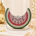 Watermelon Crystal Embellished Sling Bag