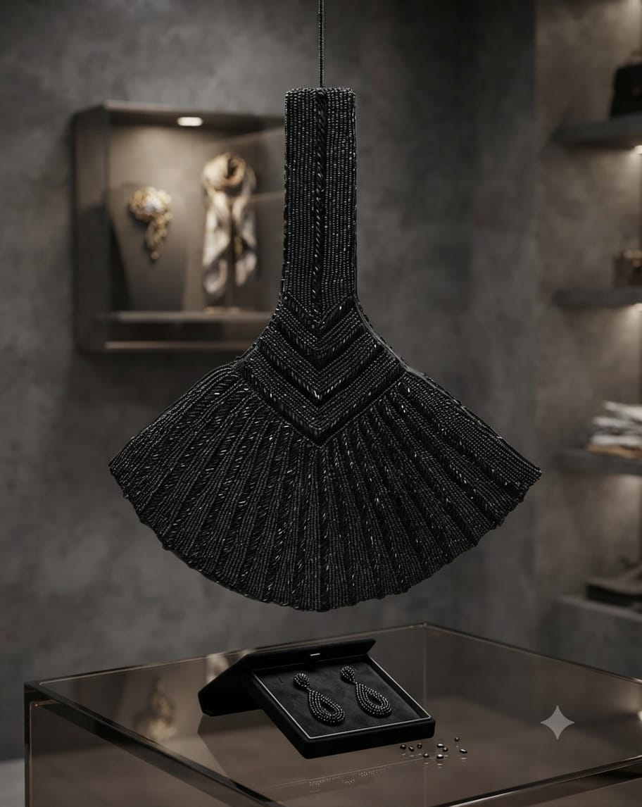 The Beaded Fan Bag