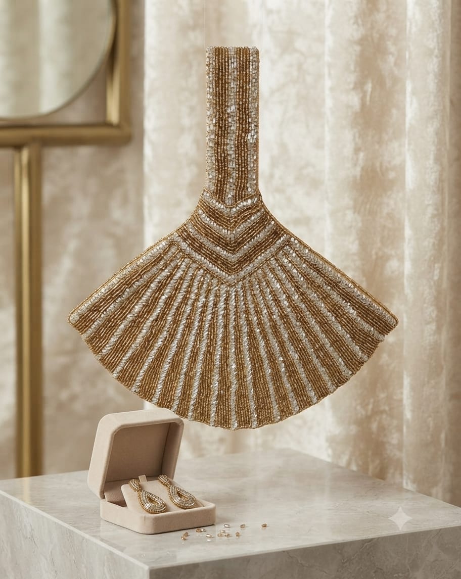 The Beaded Fan Bag