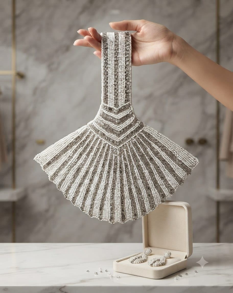 The Beaded Fan Bag