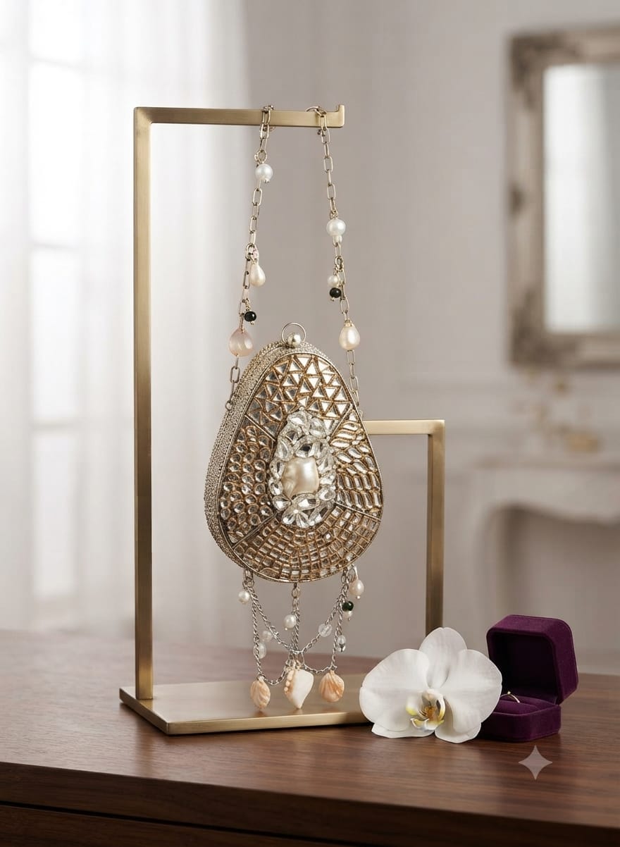 Opulent Pearl Evening Bag