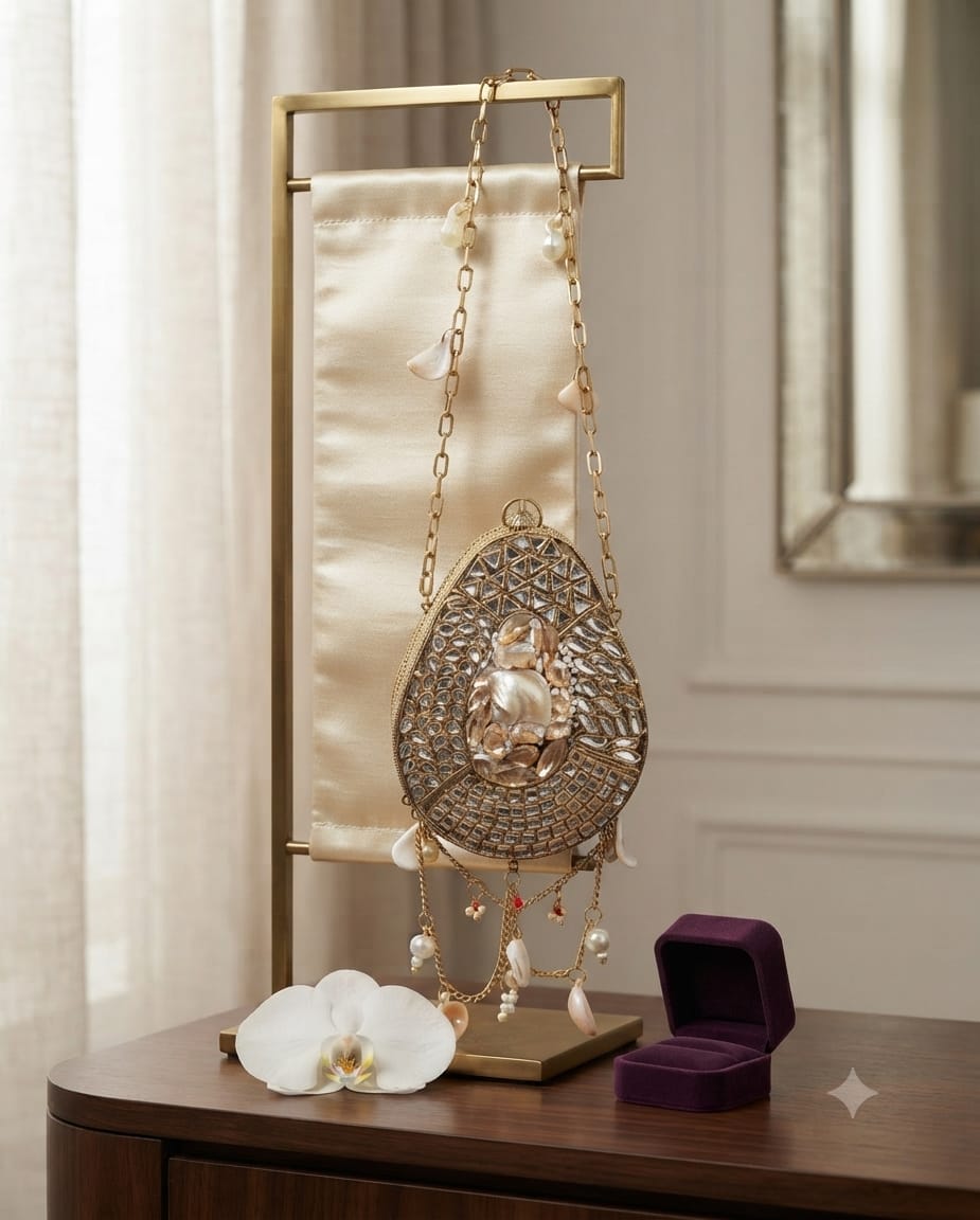 Opulent Pearl Evening Bag