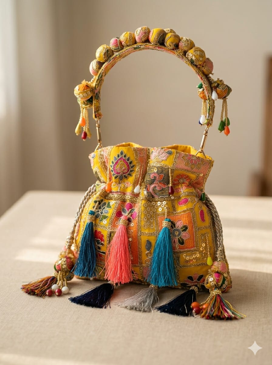 Bandhani Bloom Potli