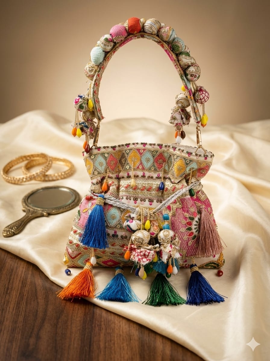 Bandhani Bloom Potli