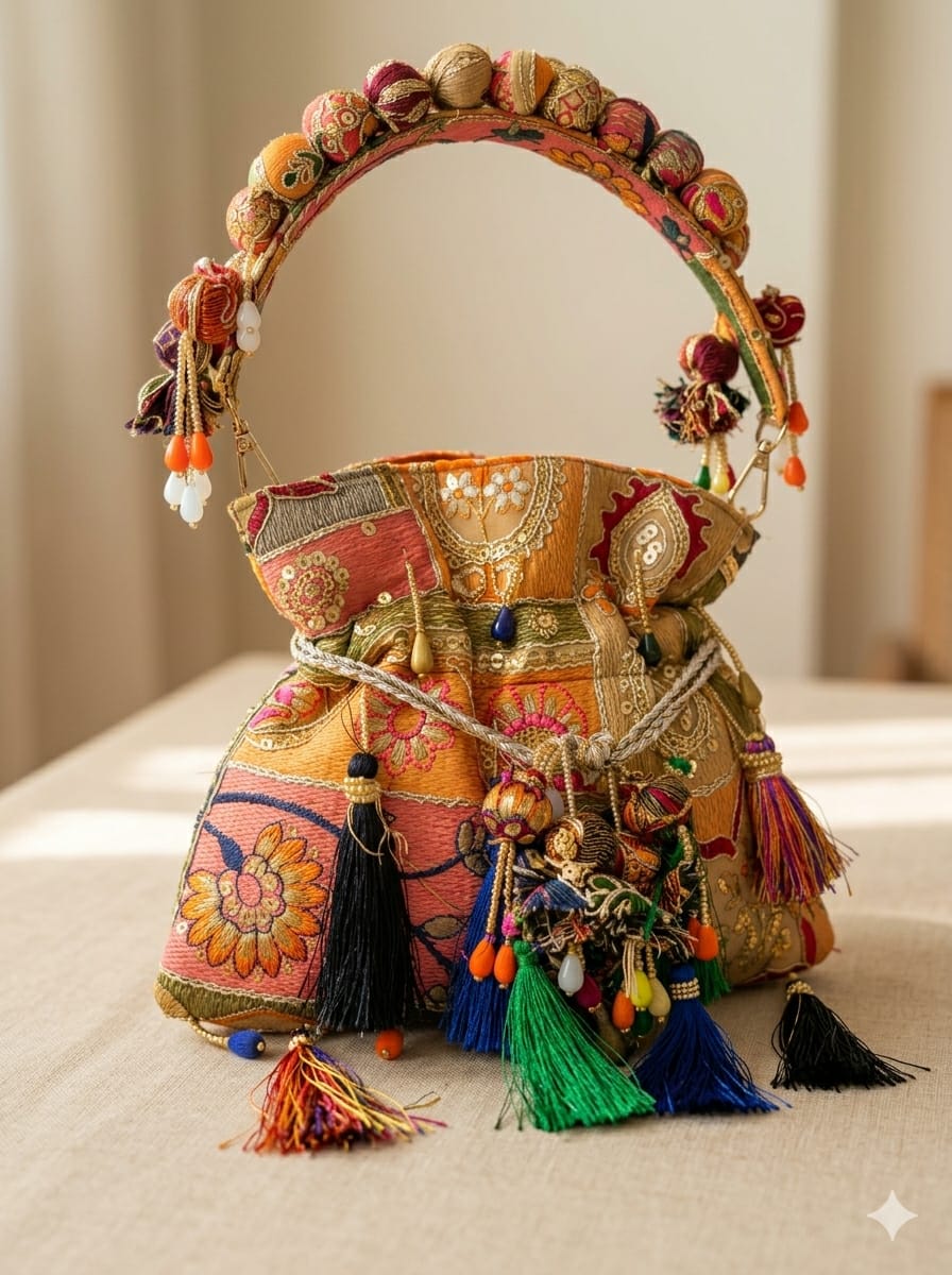 Bandhani Bloom Potli