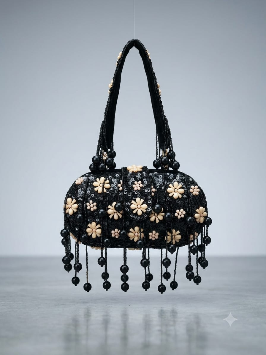 Pearl Embellished Potli Clutch