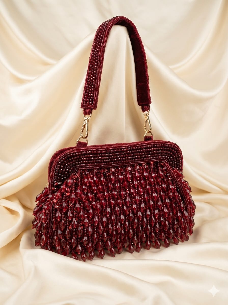 Aurelia Beaded Fringe Bag