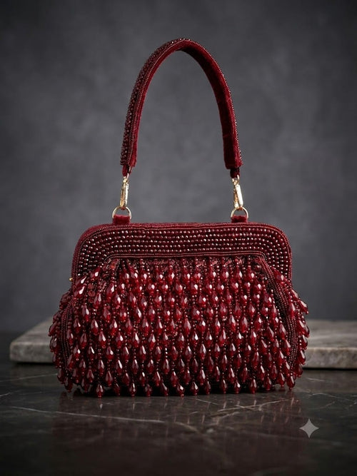 Aurelia Beaded Fringe Bag