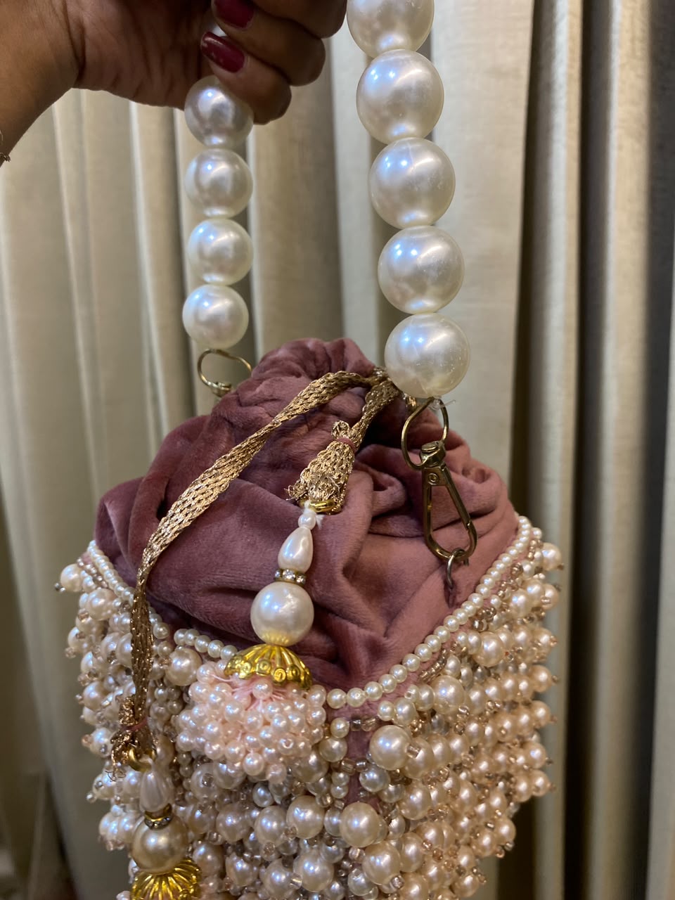 Blush Pearl Royale Potli