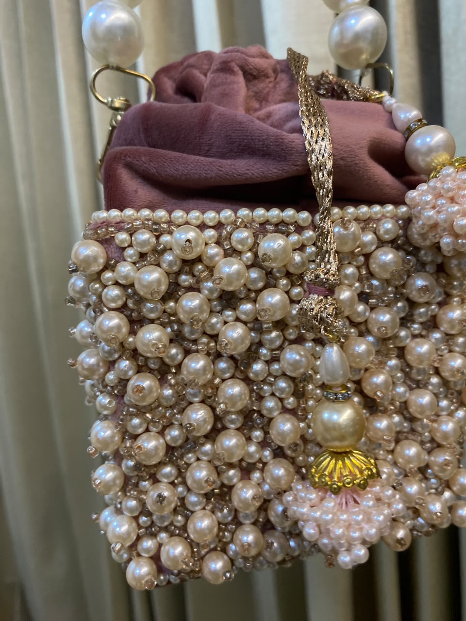 Blush Pearl Royale Potli