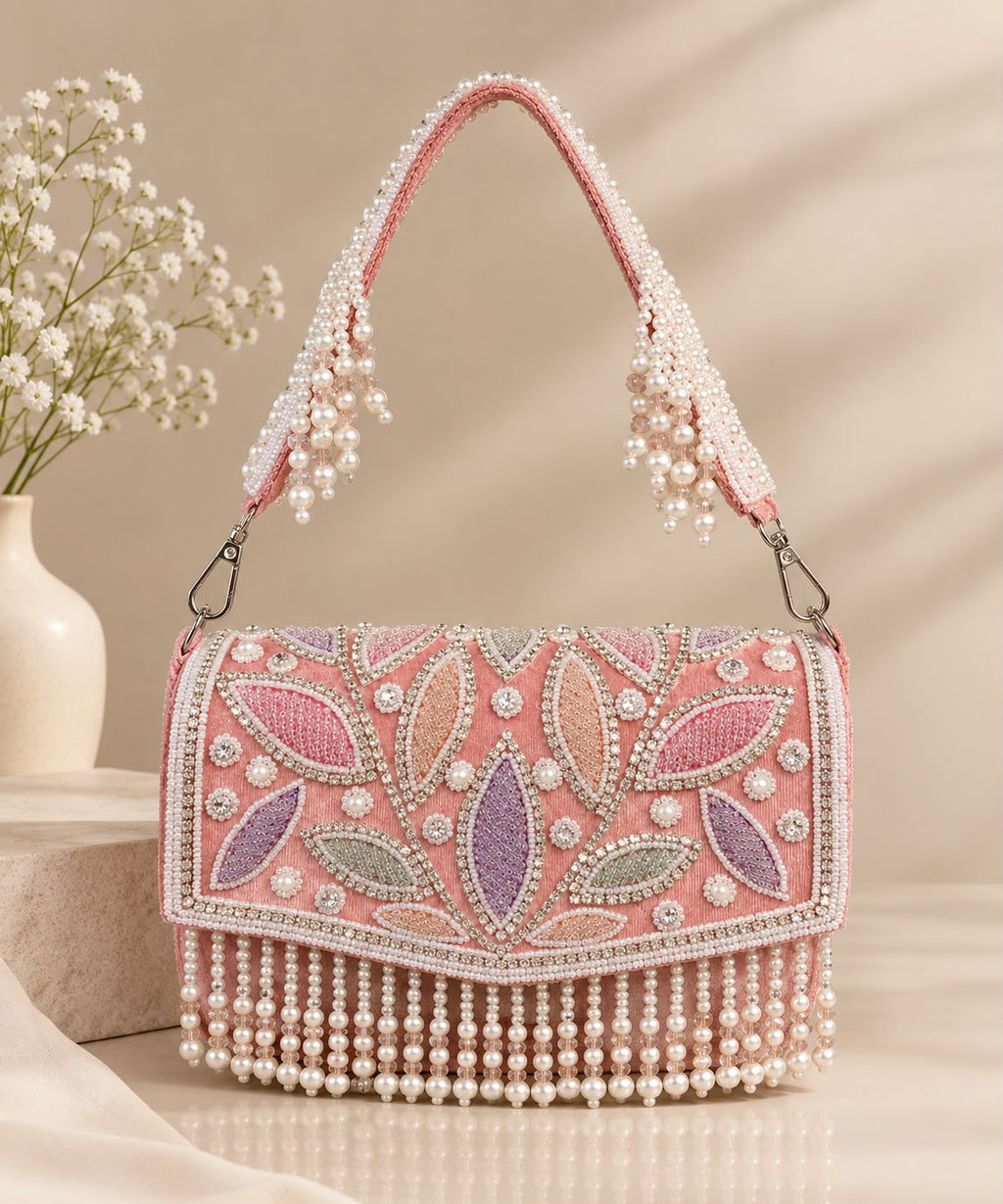 Petal PEARL EMBROIDERED BAG