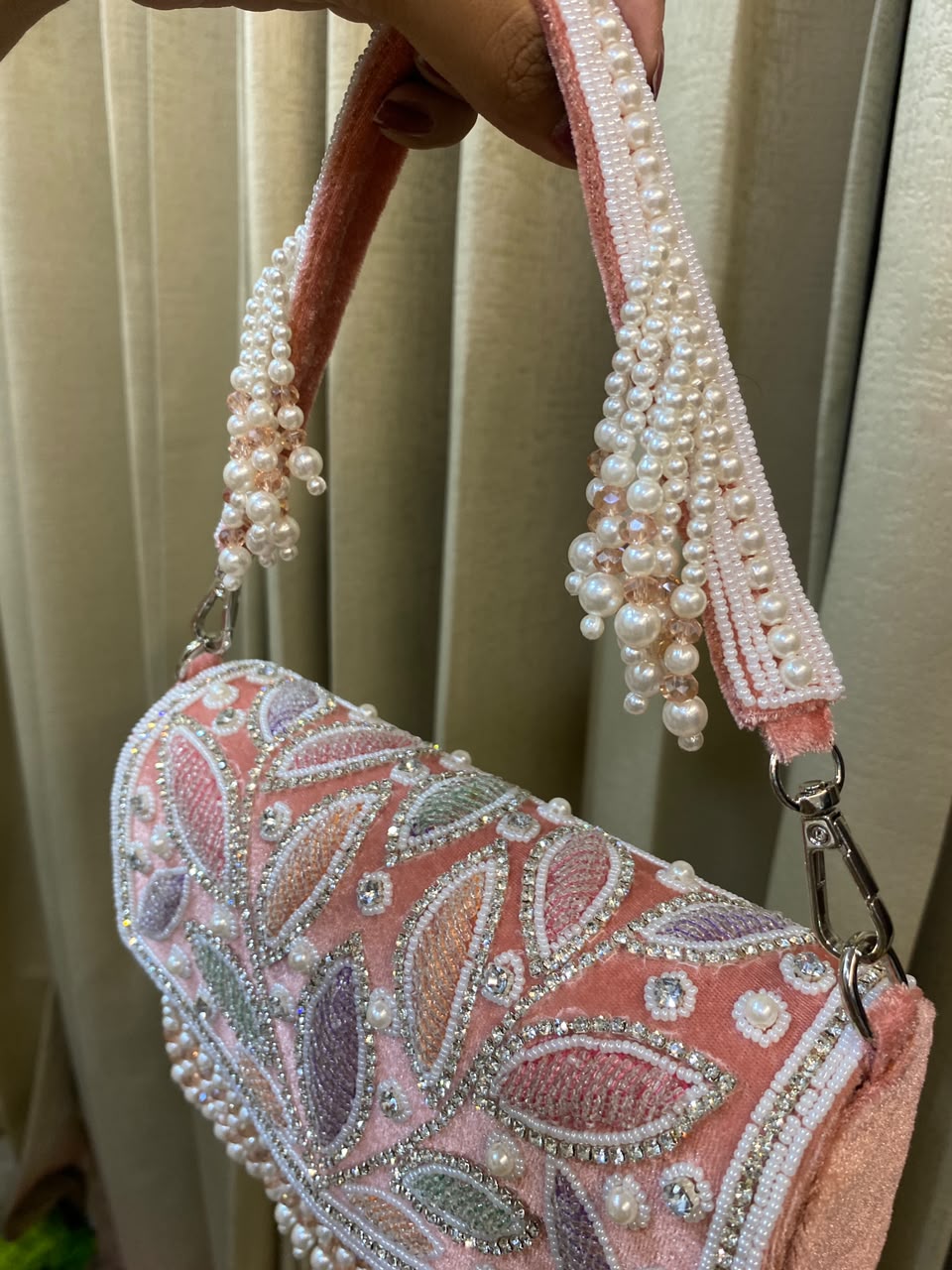 Petal PEARL EMBROIDERED BAG