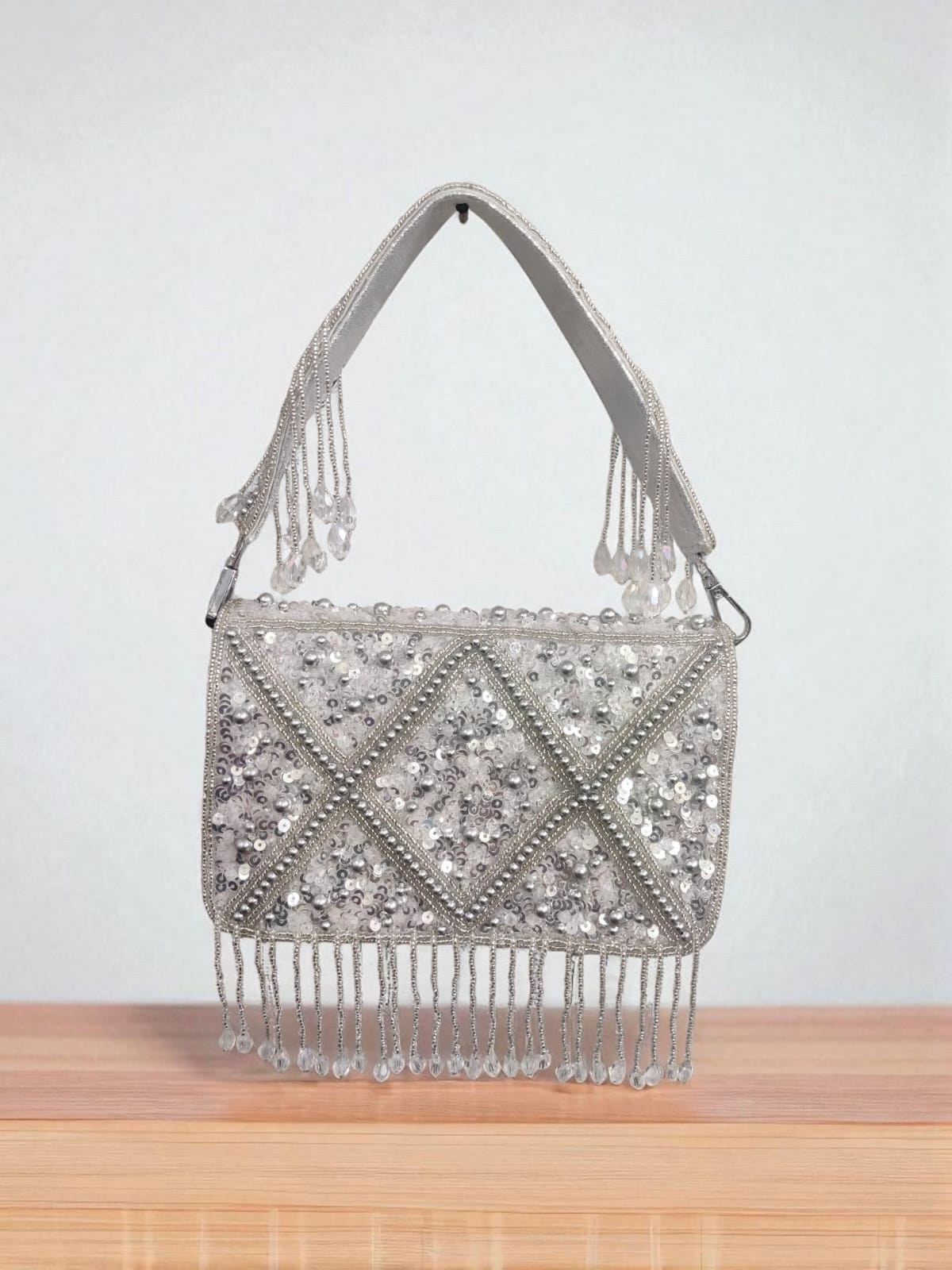 Aurora Fringe Clutch