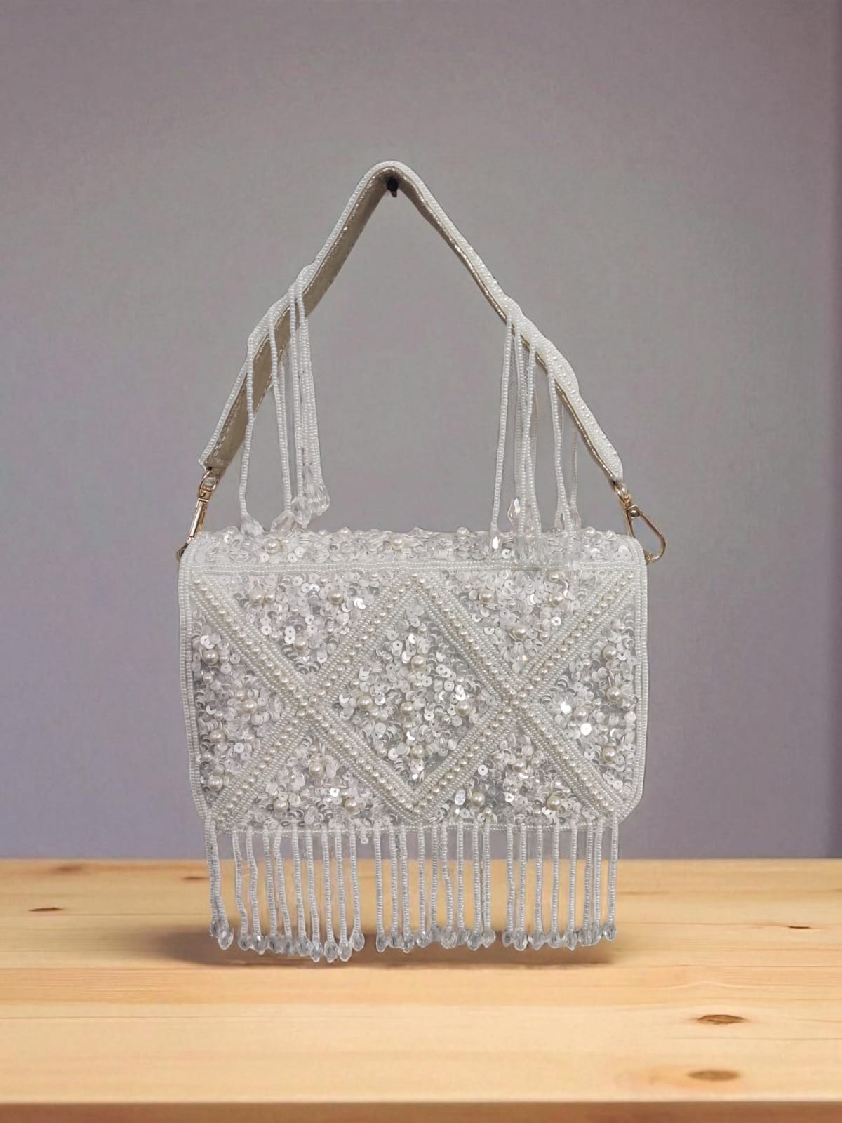 Aurora Fringe Clutch