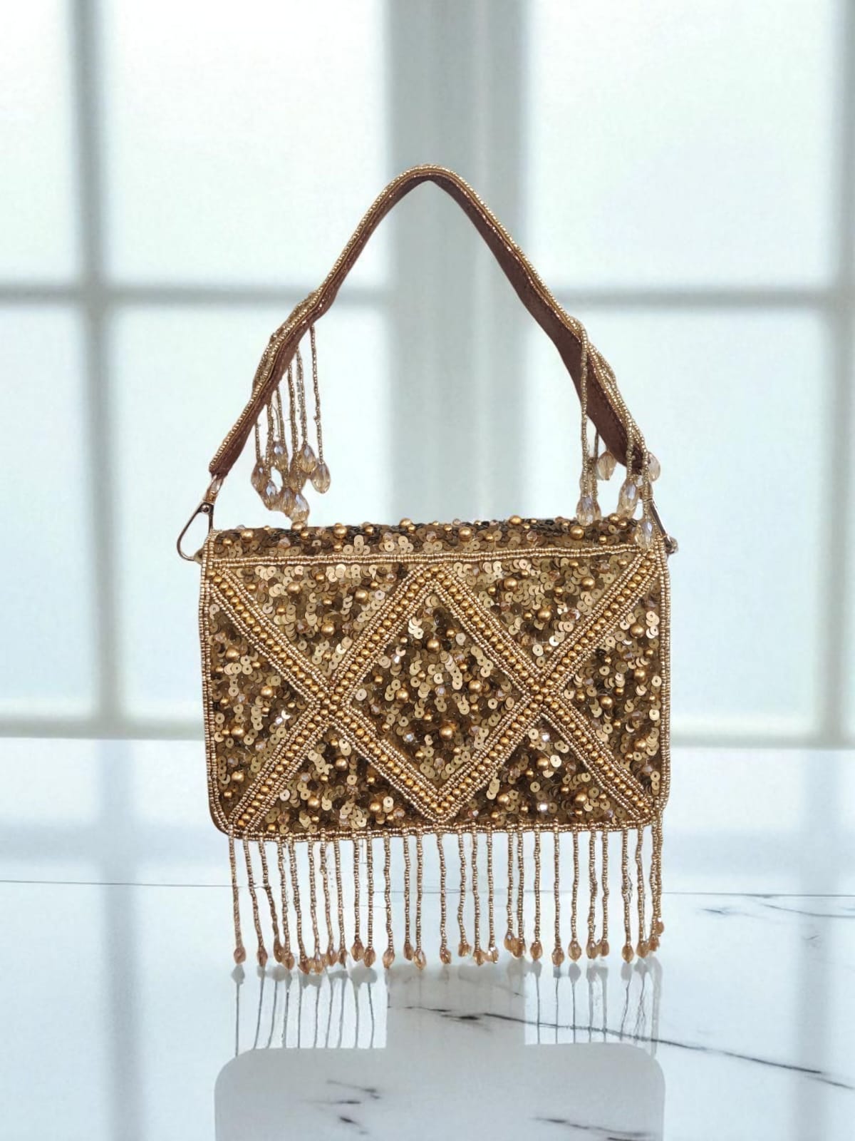 Aurora Fringe Clutch