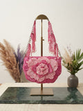 Emerald Bloom Flap Bag