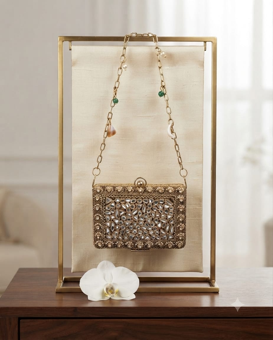 The Nooré Crystal Frame Clutch