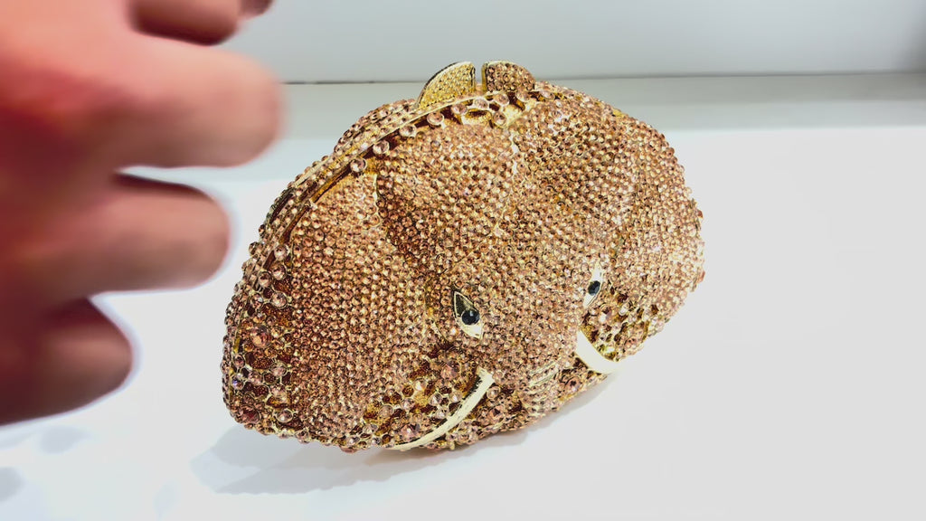 The Royal Elephant Crystal Clutch