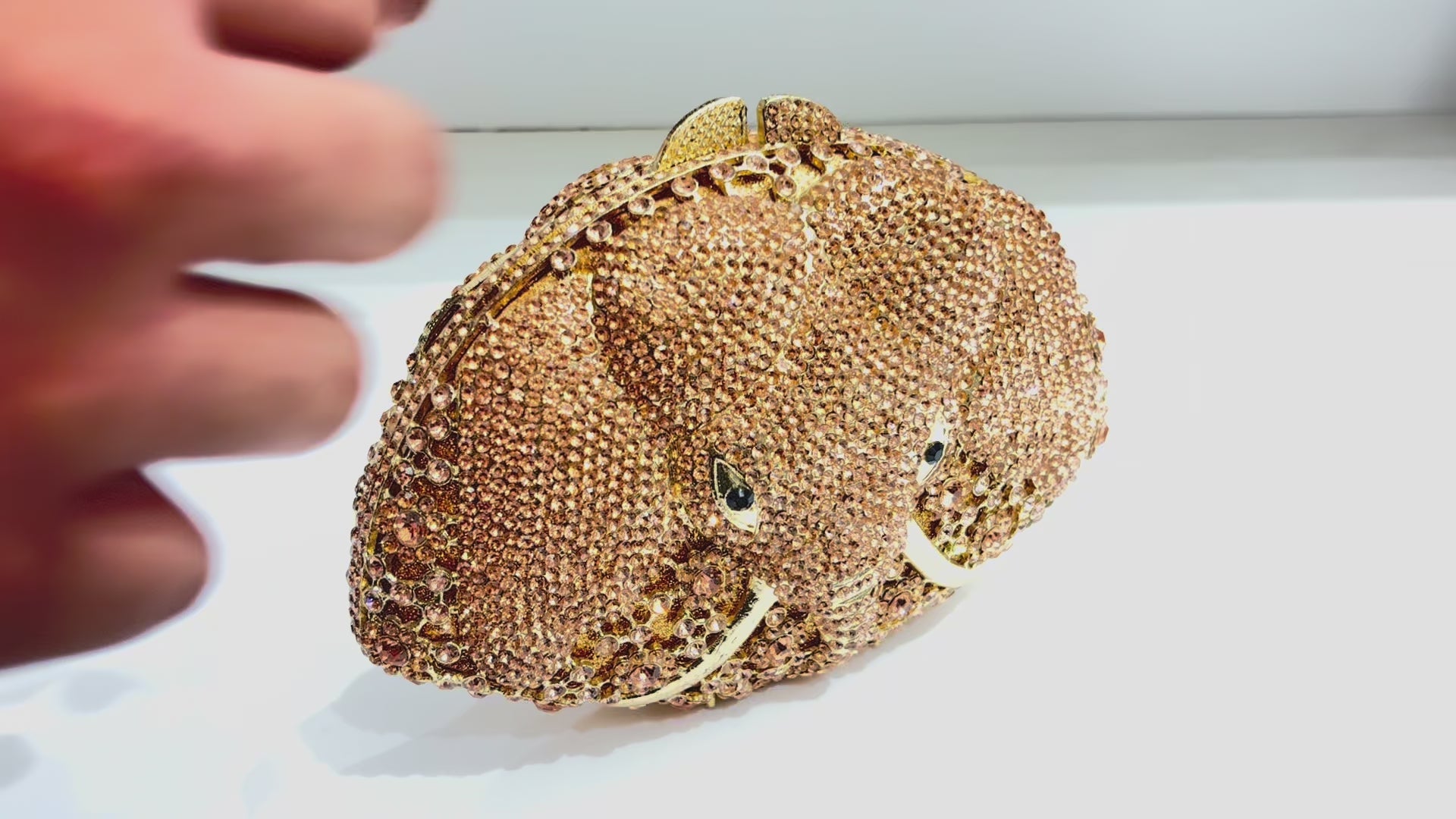The Royal Elephant Crystal Clutch
