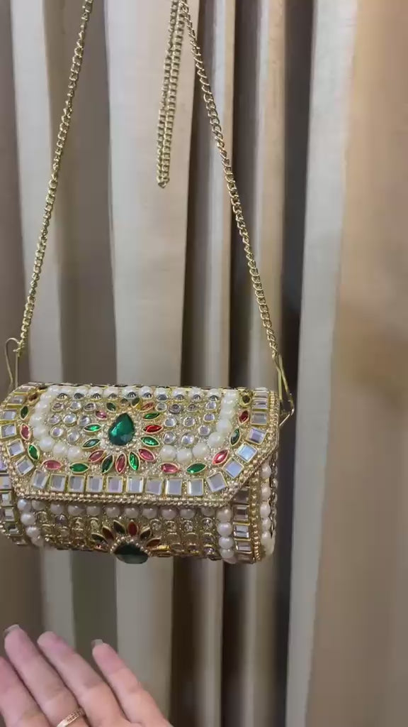 Emerald Jadau Royale Mini Clutch