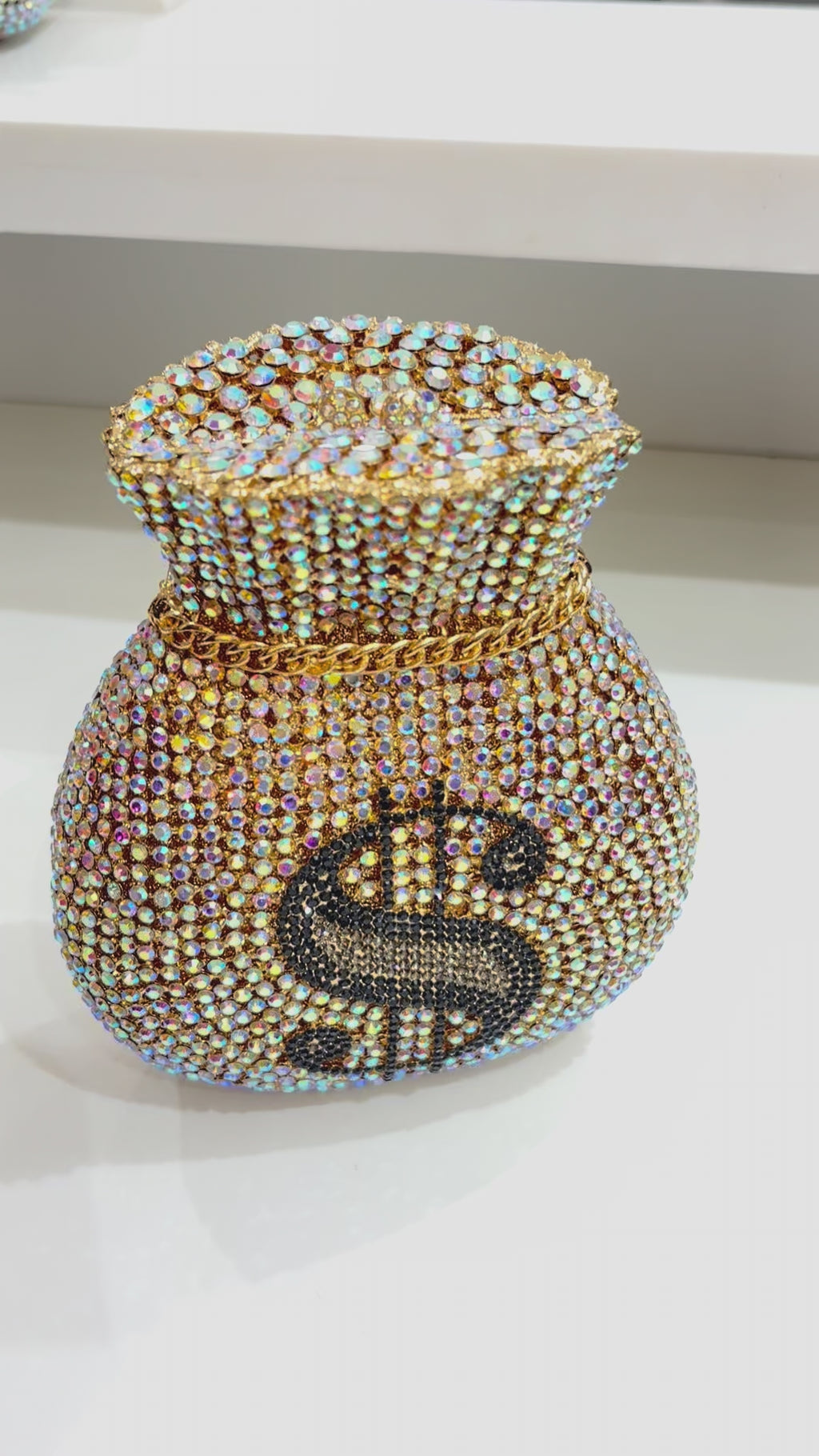 The Payday Dollar Crystal Clutch